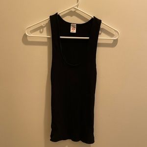 Re/Done x Hanes black tank top